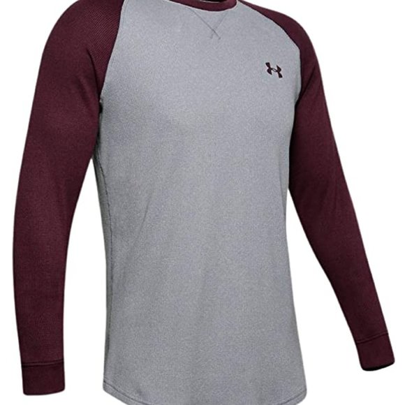 Men's UA Waffle Crew Long Sleeve - Picture 1 of 4